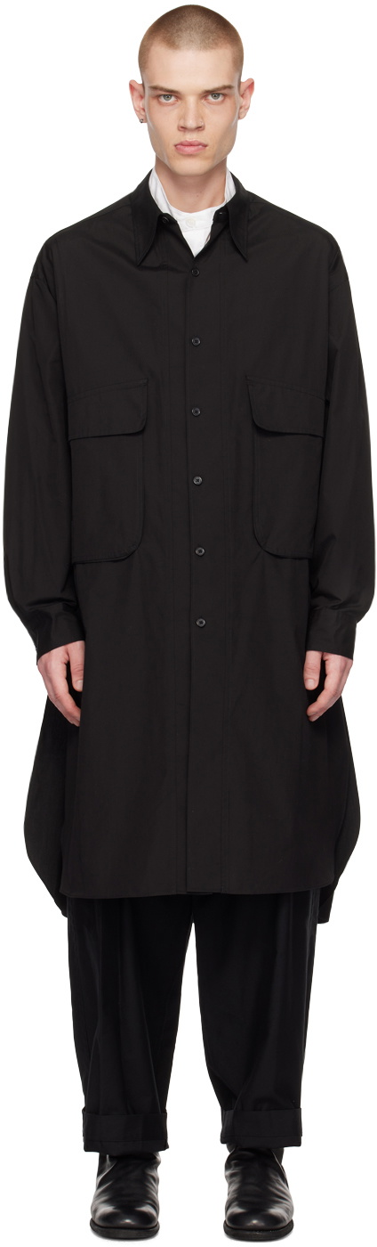 Yohji Yamamoto Black Oversized Shirt Yohji Yamamoto