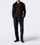 Rubinacci Striped virgin wool straight pants