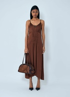 Prada Crepe Satin Midi Dress