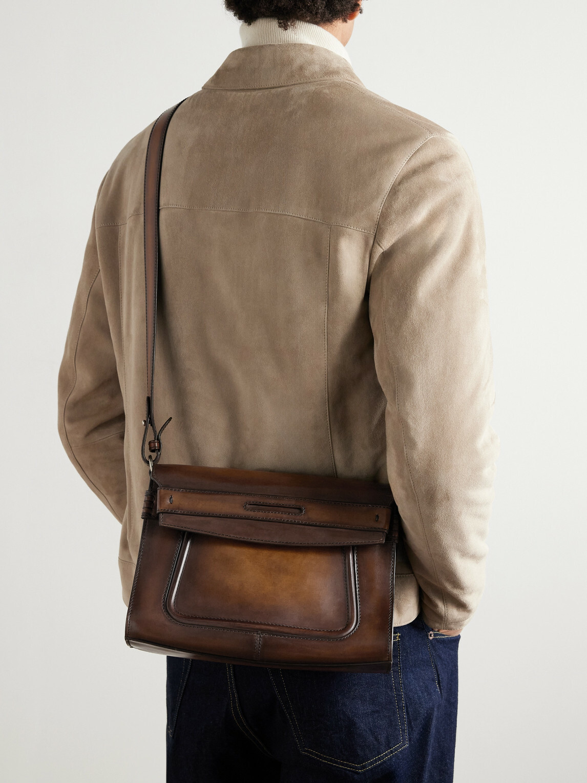 Berluti - Andy Venezia Leather Messenger Bag