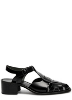 Hereu Pesca 50 Leather Sandals Black