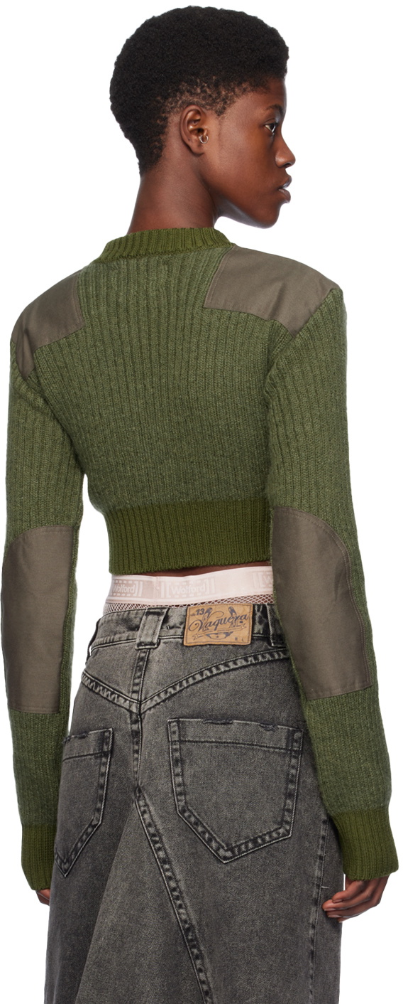 VAQUERA Khaki Military Cardigan