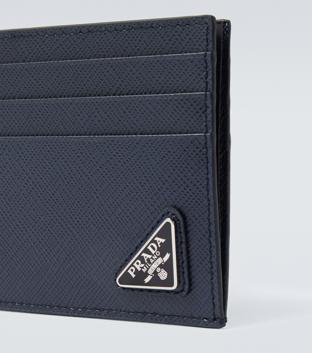 Prada Logo Saffiano leather card holder