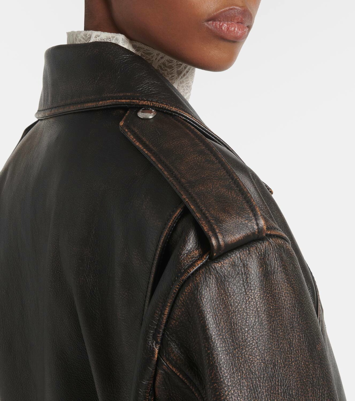 McQueen Leather biker jacket