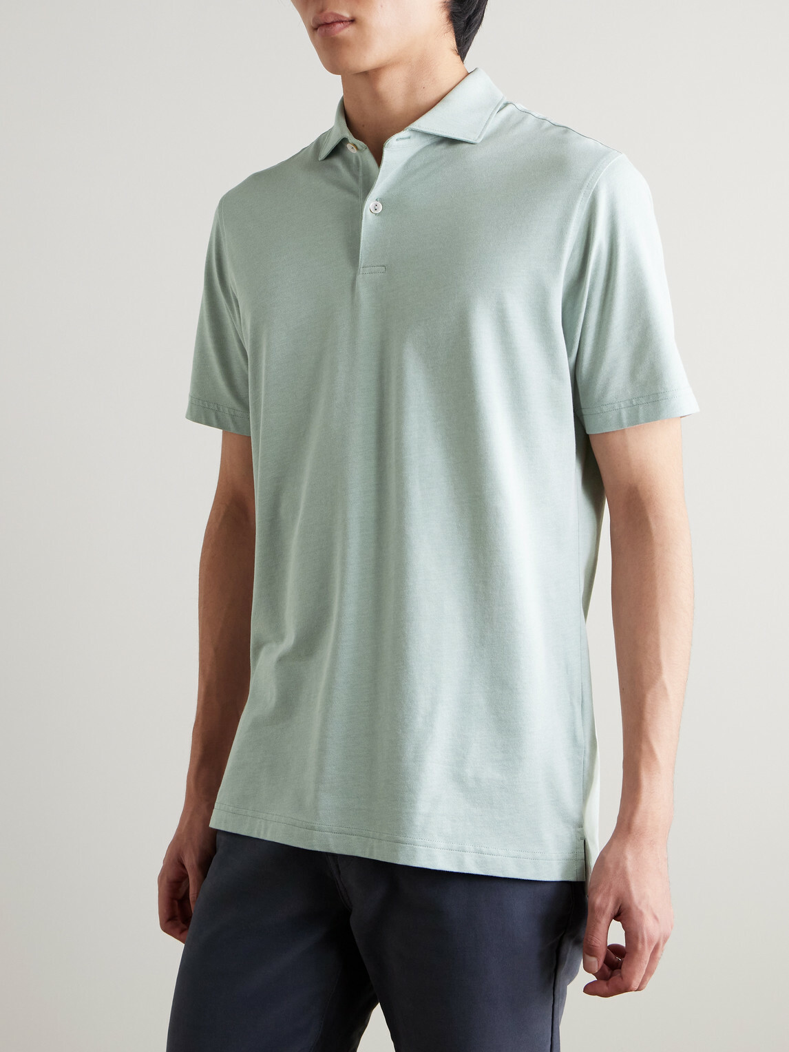 Peter Millar - Albatross Pima Cotton-Blend Piqué Polo Shirt - Green