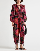 Farm Rio Womens Jumpsuit in Mauve