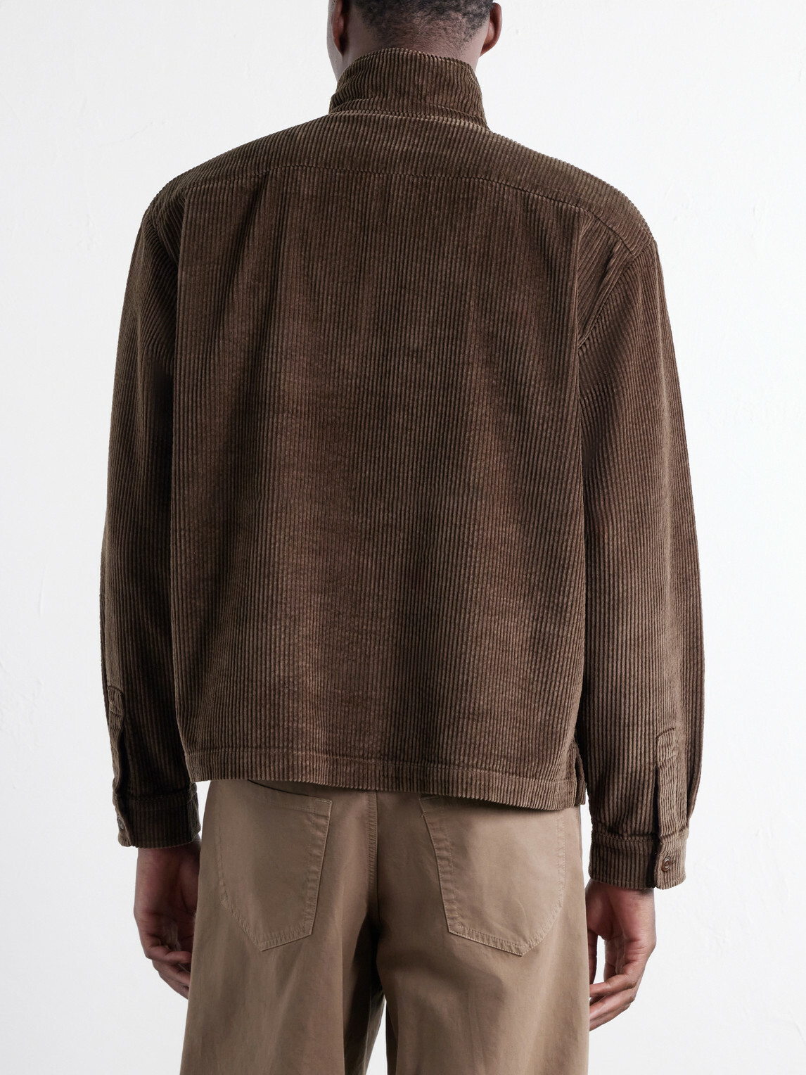 Aimé Leon Dore - Cotton-Corduroy Zip-Up Sweatshirt - Brown