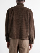Aimé Leon Dore - Cotton-Corduroy Zip-Up Sweatshirt - Brown
