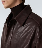 Calvin Klein Collection Johnson leather blouson