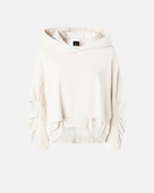 Pinko Oversized Sweatshirt With Twill Details Pink Pearl Grey