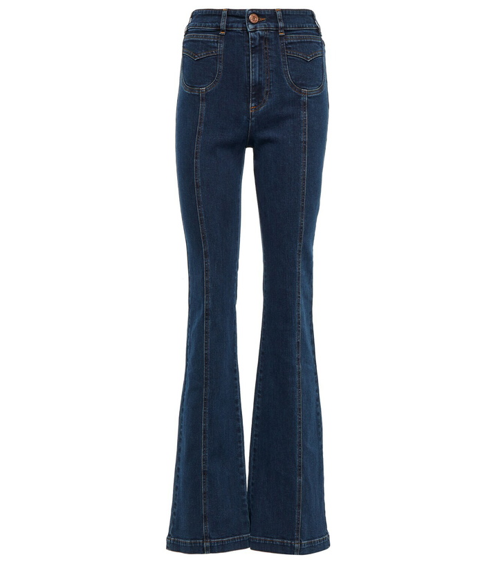 Photo: See By Chloe - High-rise flared jeans