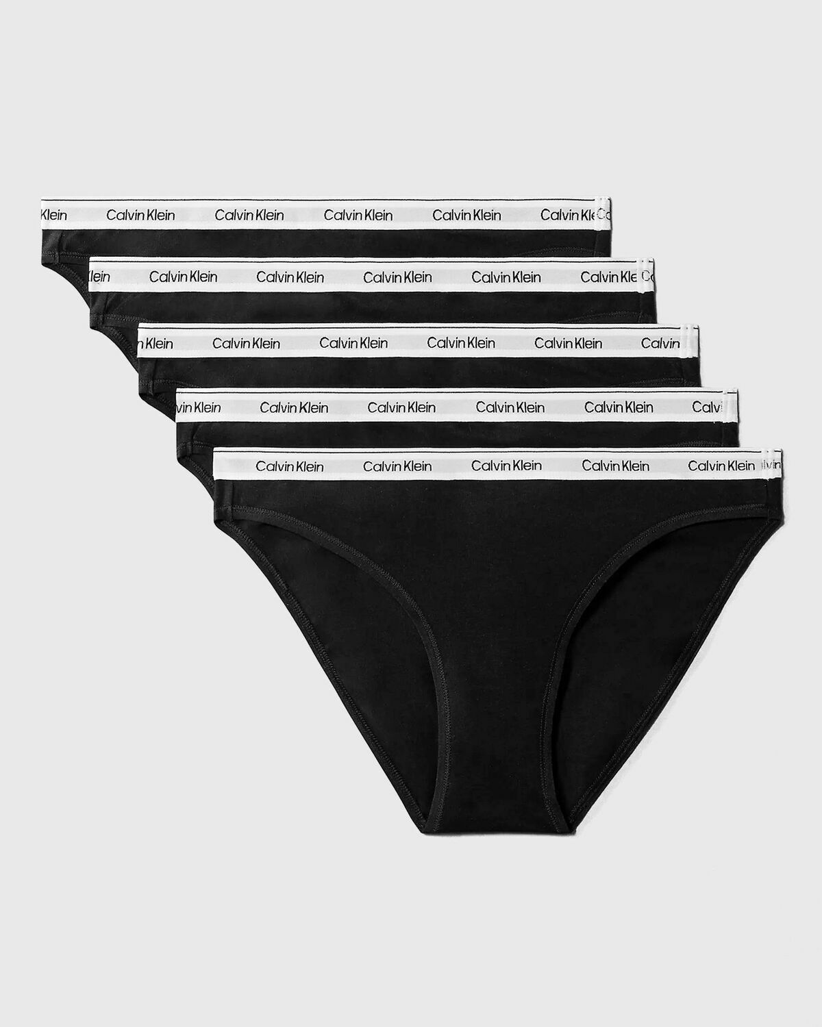 Calvin Klein Underwear ICON LOGO (MPP) BIKINI 5-PACK Black Womens Panty