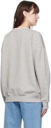 GANNI Gray Printed Sweatshirt