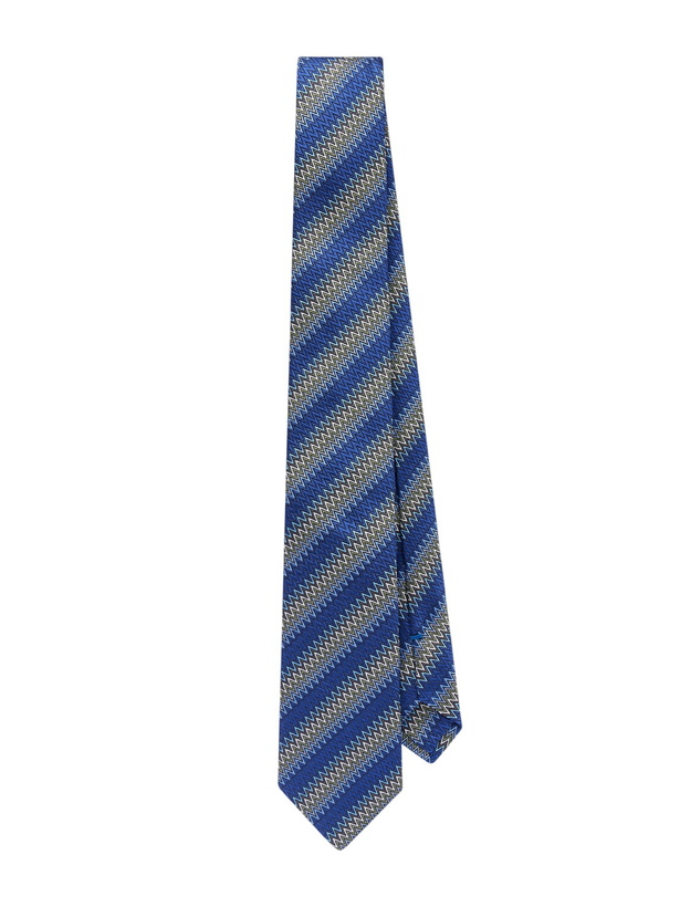 Photo: Missoni - 7cm Crochet-Knit Silk Tie - Blue