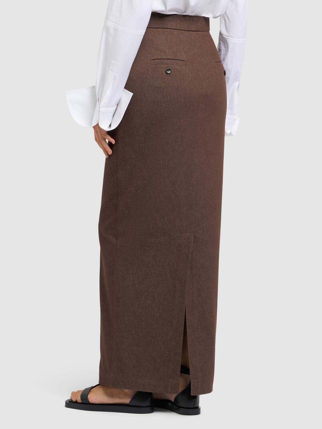 MAX MARA Pianosa Denim Effect Skirt Max Mara