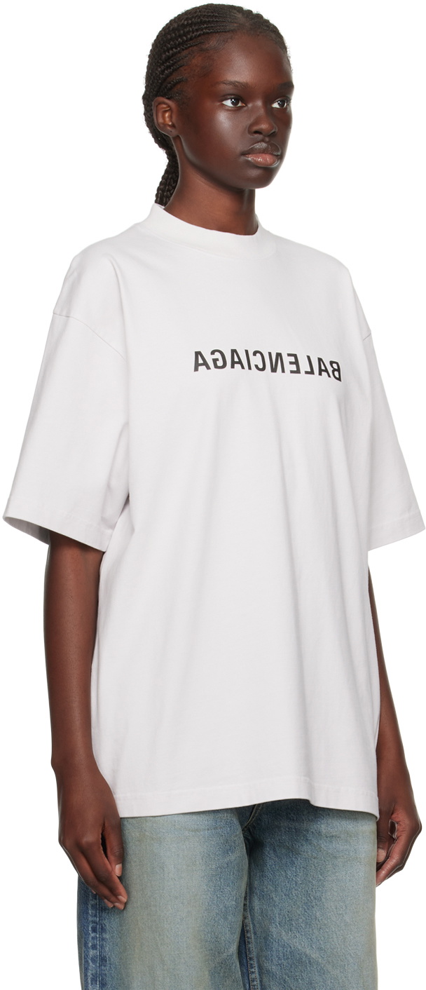 Balenciaga Off-White Mirror T-Shirt Balenciaga