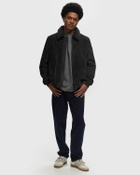 Closed Leather Jacket Blue Bomber Jackets