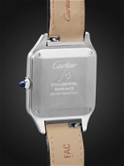Cartier - Santos-Dumont 31.4mm Large Steel and Alligator Watch, Ref. No. WSSA0022