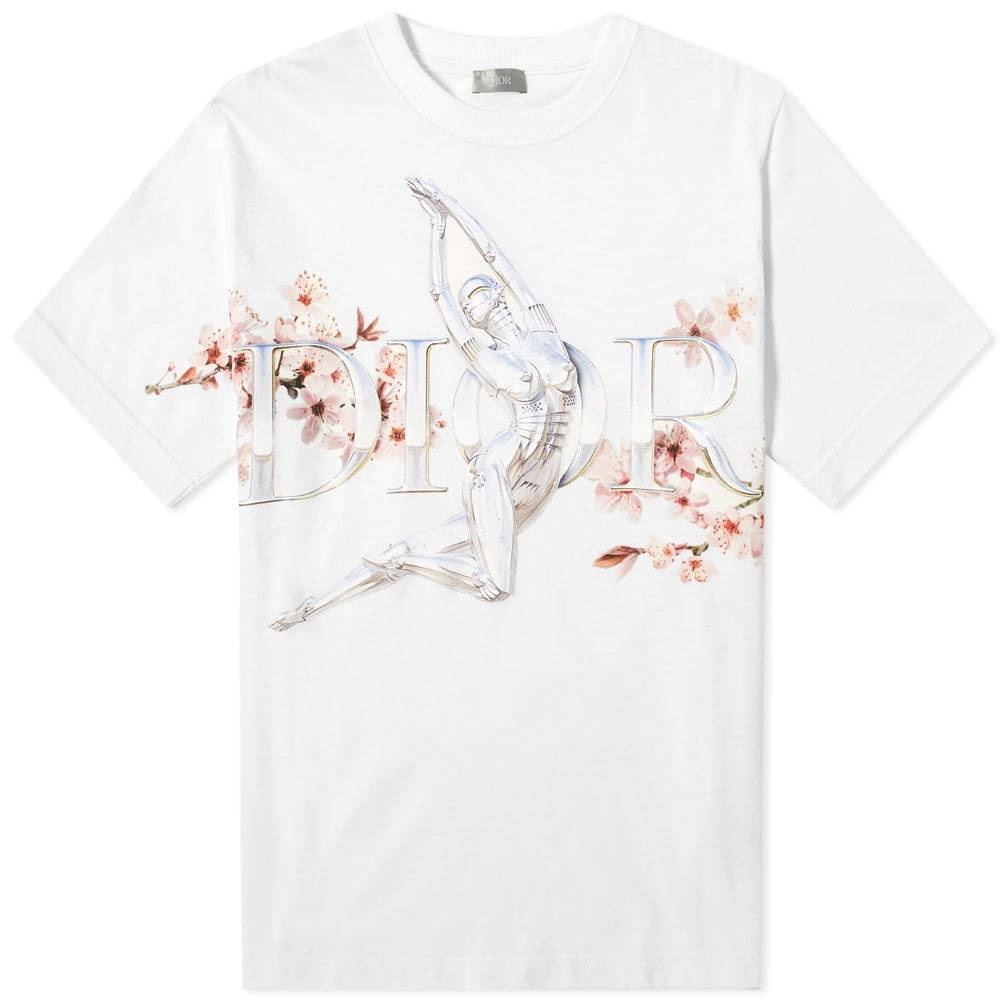 Dior Homme Dior X Sorayama Logo Print Tshirt in White for Men  Lyst