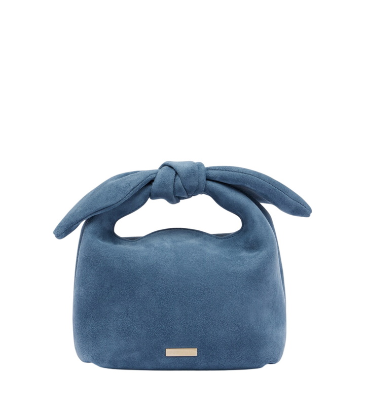Photo: Aquazzura Bow Tie Mini suede top-handle bag