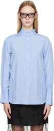 rag & bone Blue Vala Poplin Shirt