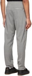 Neil Barrett Gray Polyester Trousers