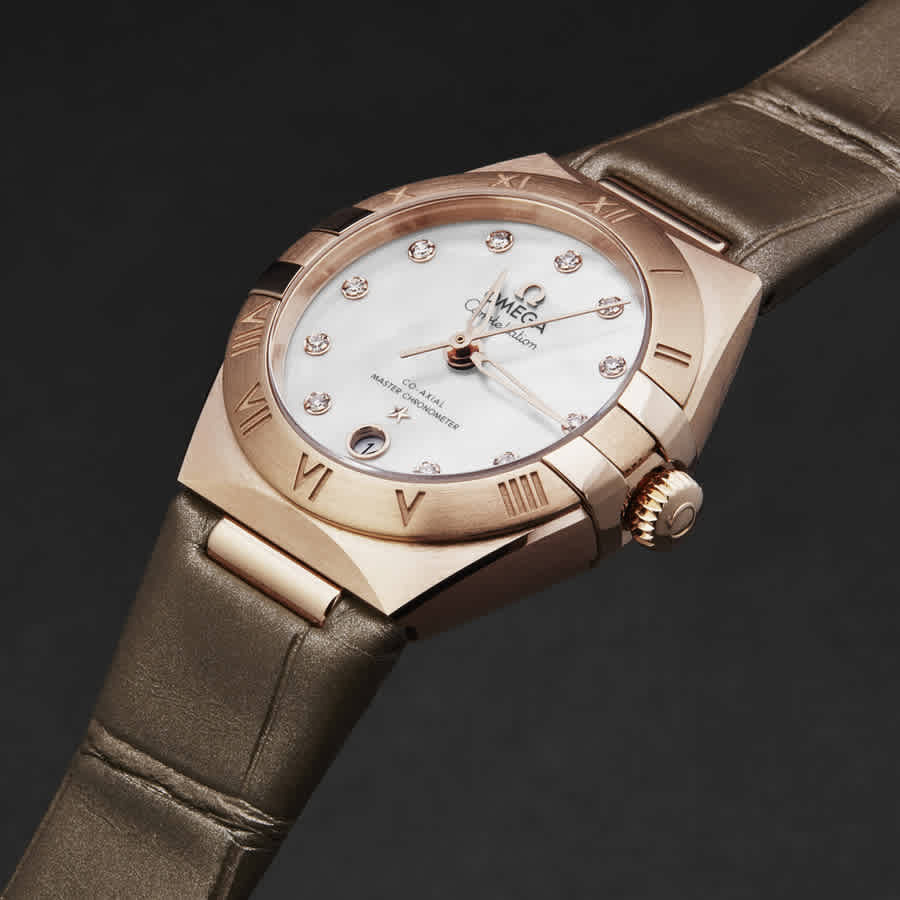 Omega Constellation Automatic Chronometer Diamond White Mother of Pearl Dial Ladies Watch 131.53.29.20.55.002