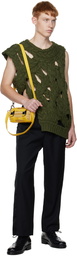 Feng Chen Wang Green Asymmetric Sweater