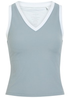 Varley Chia V-neck Stretch-jersey Tank top Grey