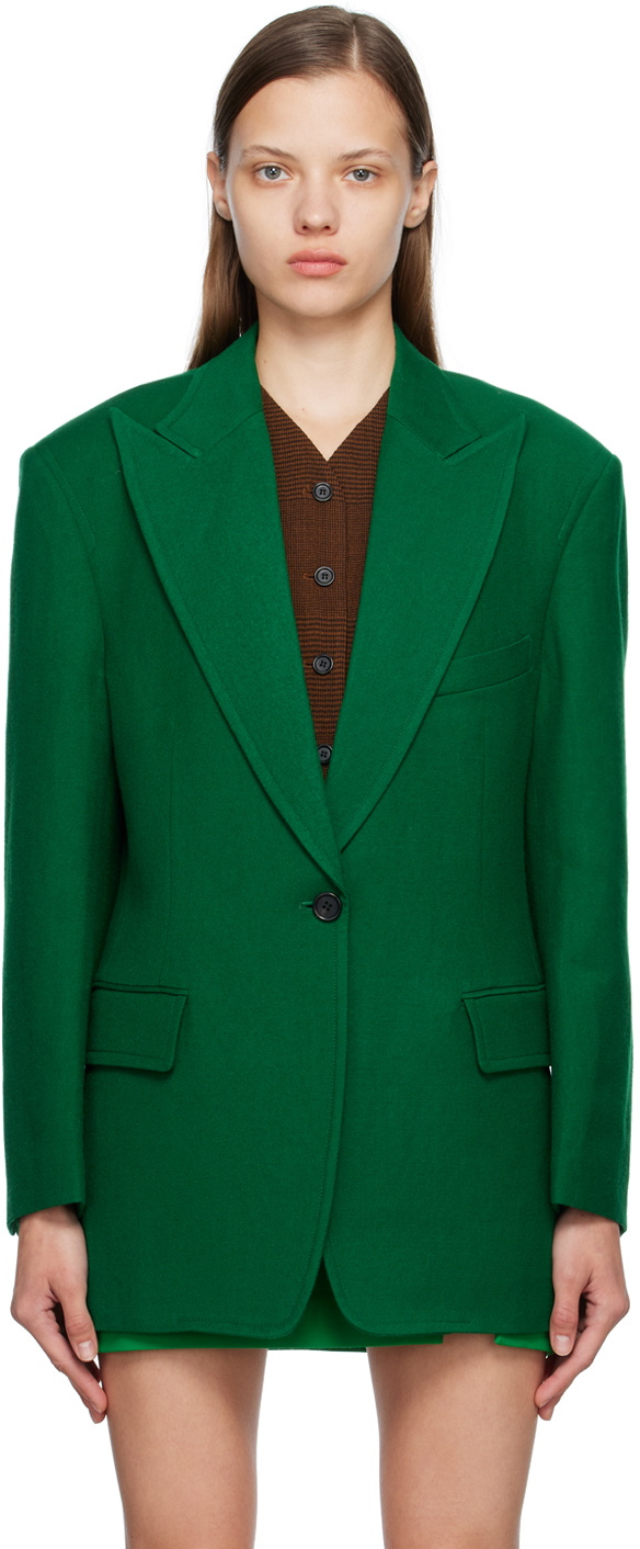 Pushbutton Green Oversized Blazer Pushbutton