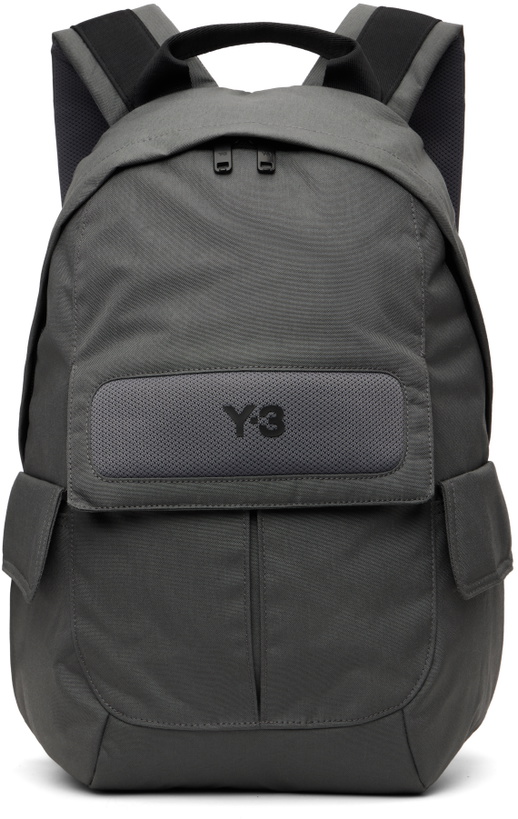 Photo: Y-3 Gray Small Backpack