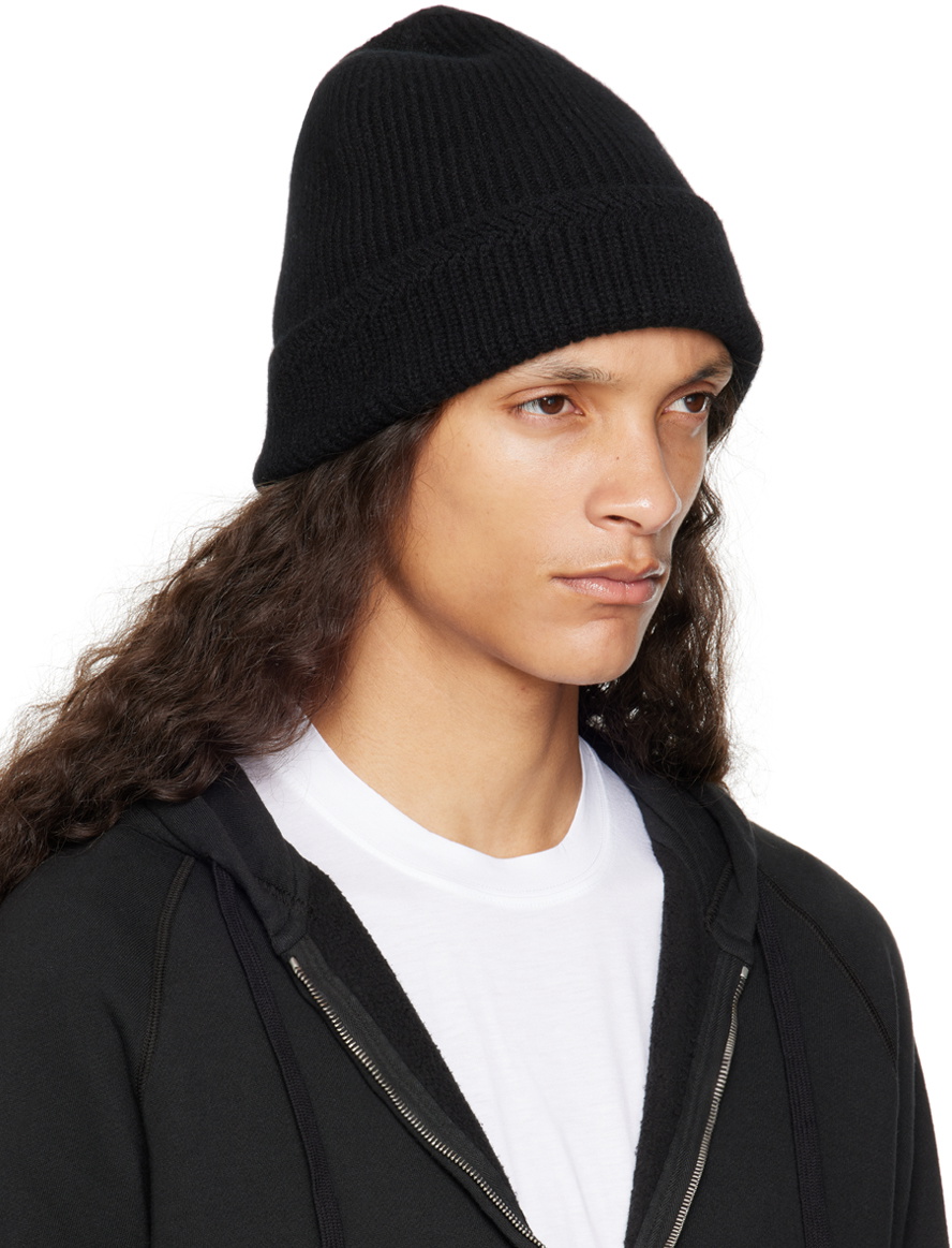 TOM FORD Black Cashmere Knitted Beanie