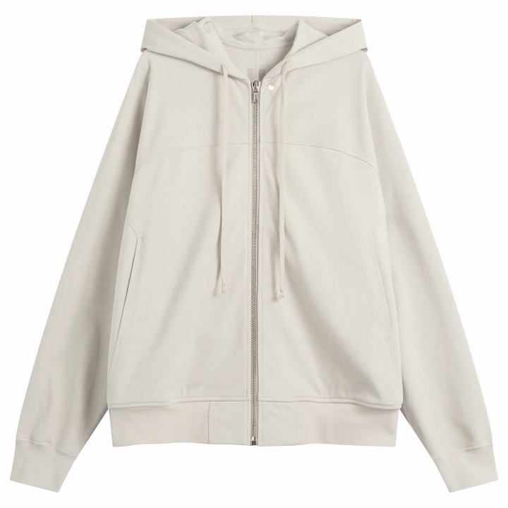 Photo: Rick Owens Men's Zip Hoodie in Pearl