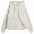 Rick Owens Men's Zip Hoodie in Pearl