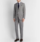 Richard James - Checked Wool Suit Trousers - Gray