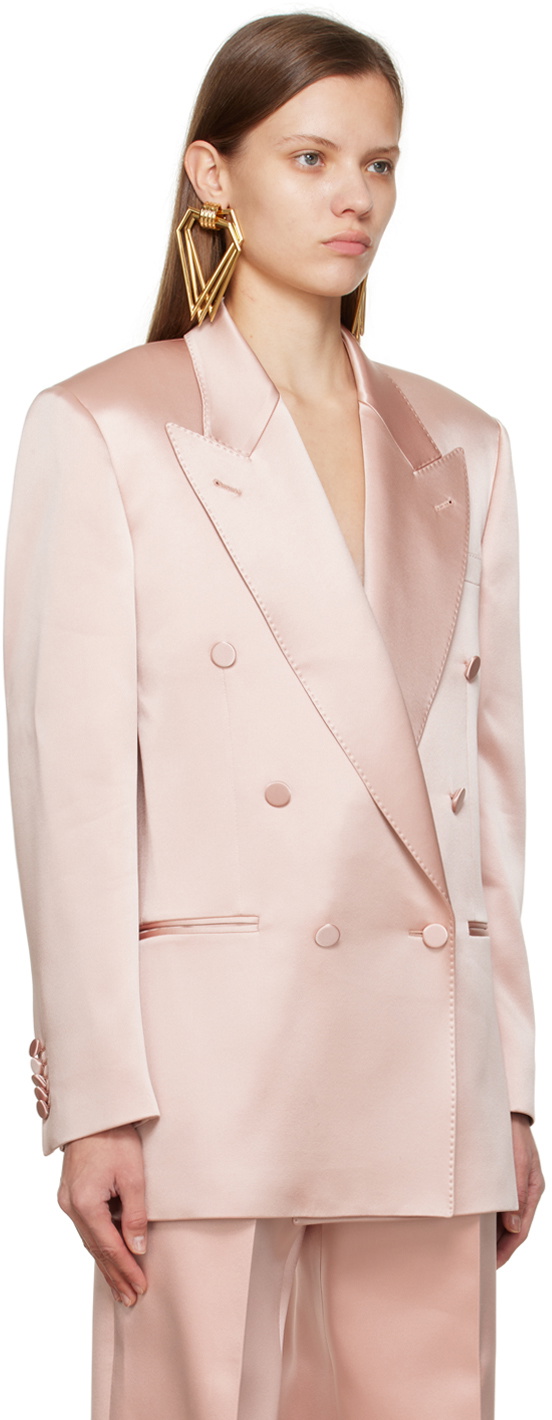 Gucci Pink Double-Breasted Blazer for Women