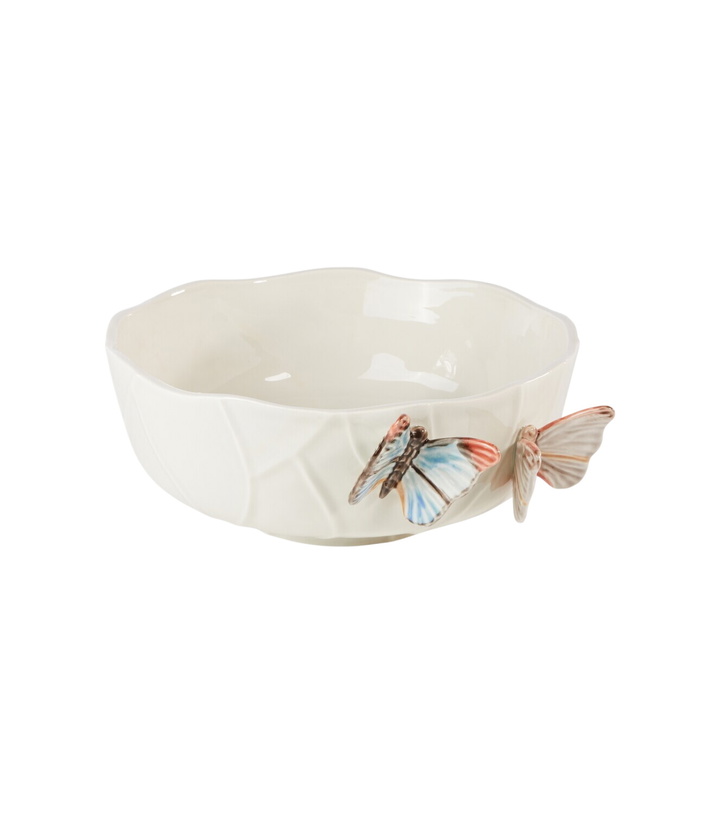 Photo: Bordallo Pinheiro Cloudy Butterflies salad bowl by Claudia Schiffer
