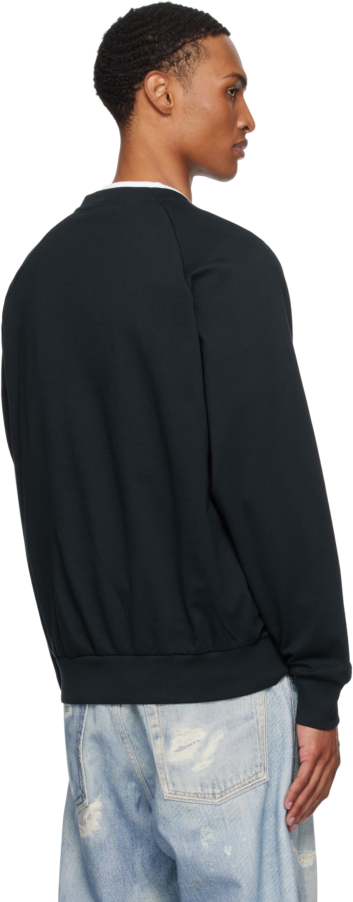 NORSE PROJECTS Navy Marten Relaxed Raglan Light Sweatshirt
