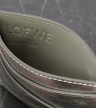 Loewe Puzzle metallic leather card holder