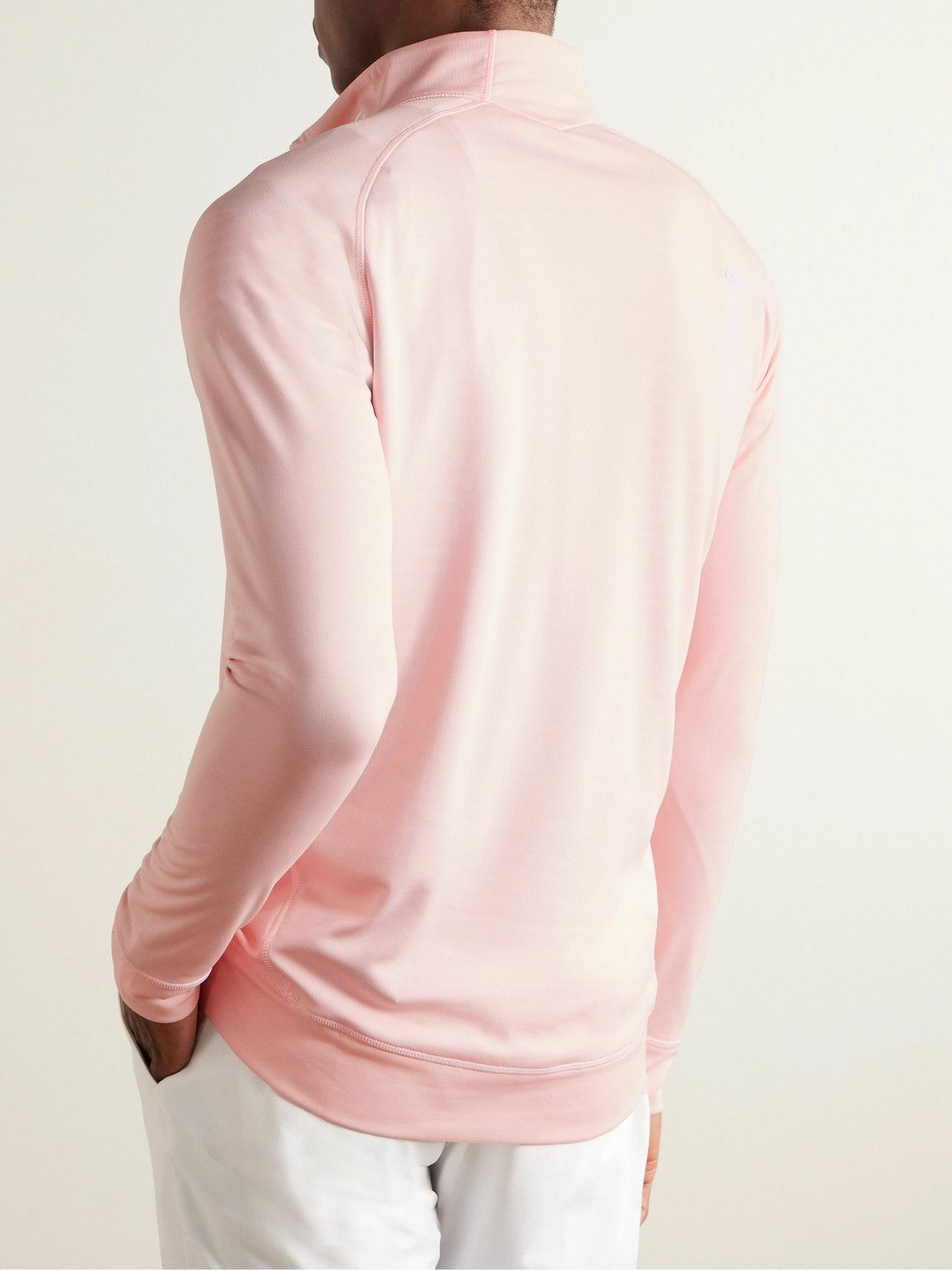 Kjus Golf - Keano Slim-Fit Stretch-Jersey Half-Zip Golf Top - Pink