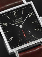 NOMOS Glashütte - Tetra Neomatik 39 Automatic 46mm Stainless Steel and Leather Watch, Ref. No. 421.S4