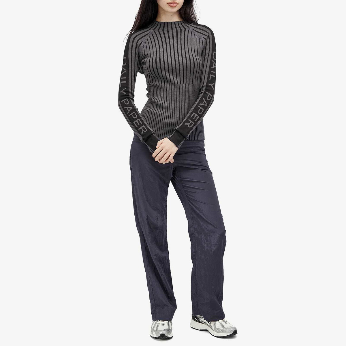 Daily Paper Women's Lore Knit Top in Grey