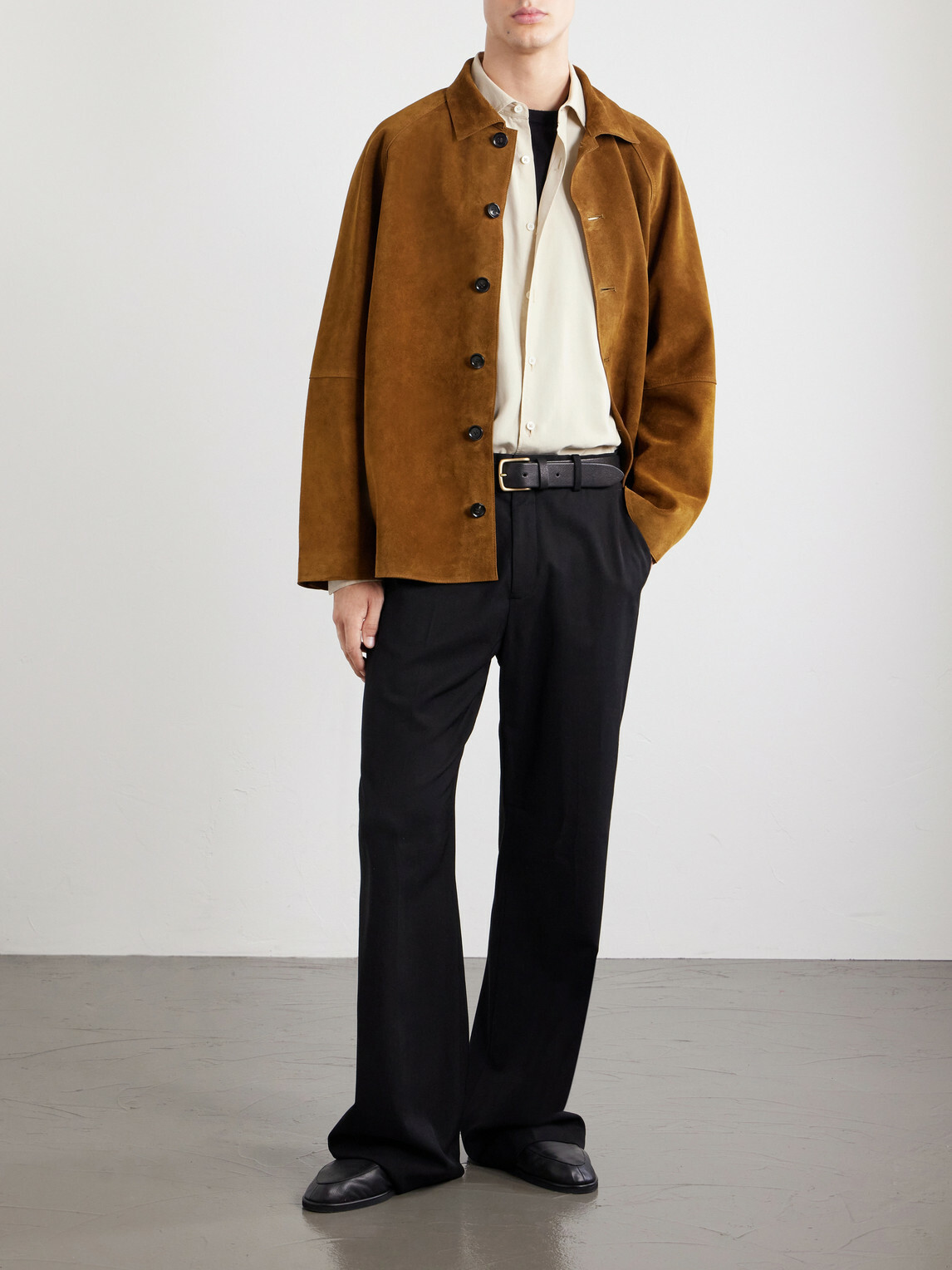 Studio Nicholson - Bowe Suede Jacket - Brown