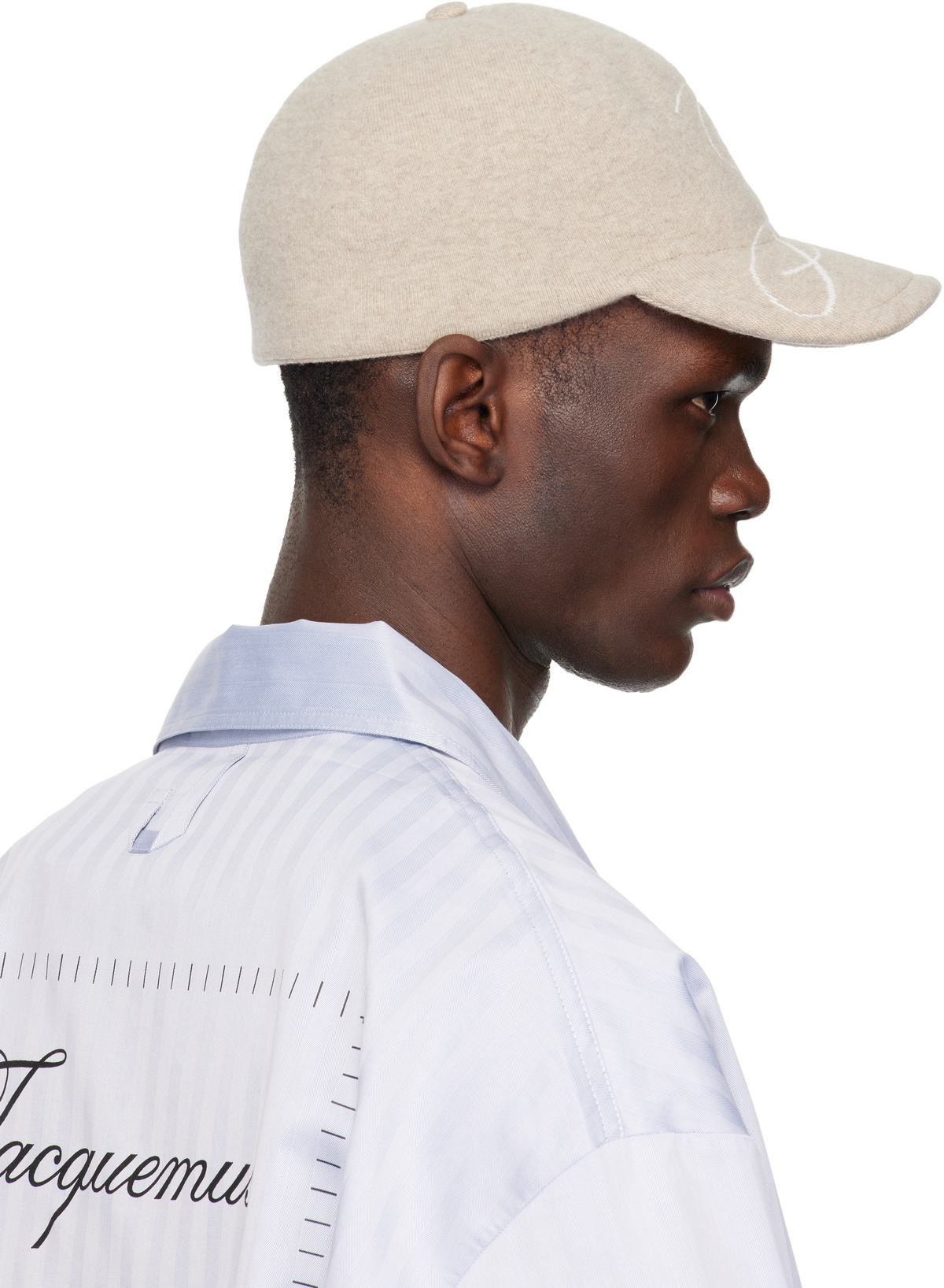JACQUEMUS Beige 'The Atelier' Baseball Cap