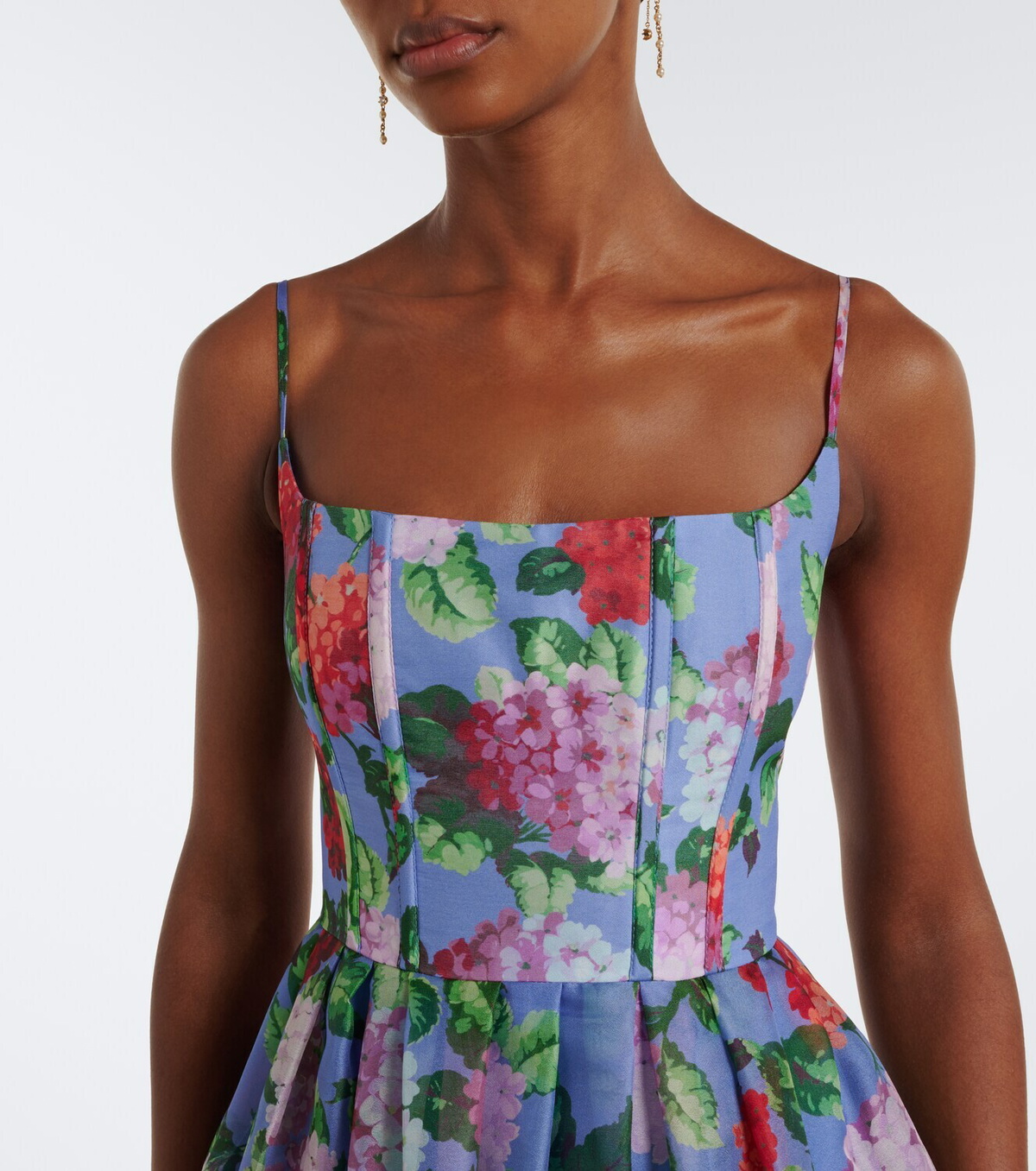 Carolina Herrera Floral silk crêpe cocktail dress