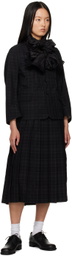 tao Black Scarf Blazer