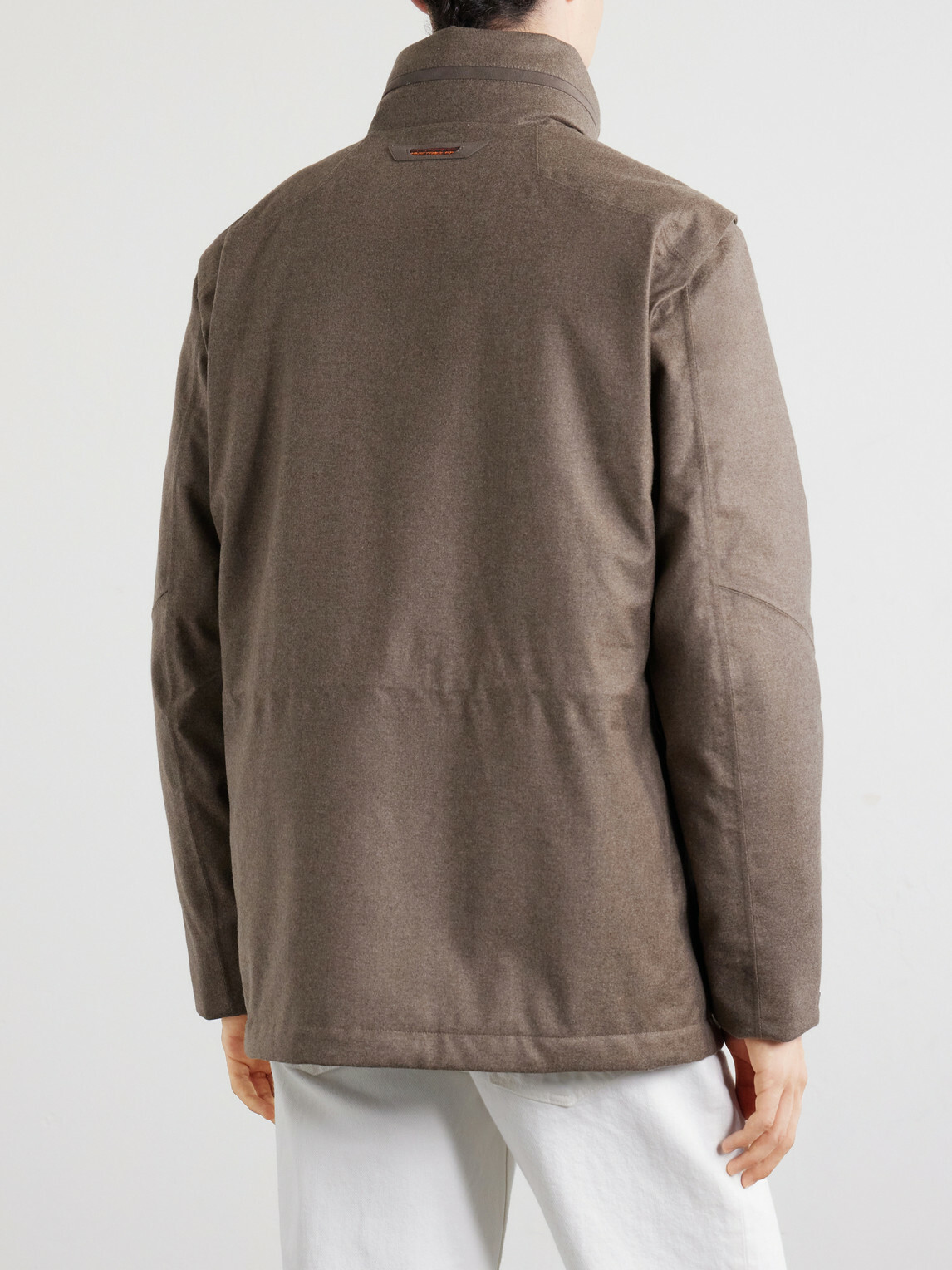 SEASE - Padded Wool and Cashmere-Blend Jacket - Brown