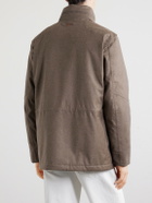 SEASE - Padded Wool and Cashmere-Blend Jacket - Brown