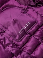 Saturdays NYC - Momo Logo-Print Quilted Shell Hooded Jacket - Purple