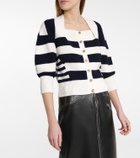 Alexander McQueen Striped wool-blend cardigan